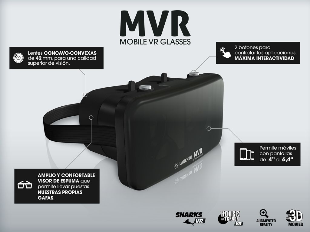 Imagen de las Gafas de Realidad Virtual Lakento MVR